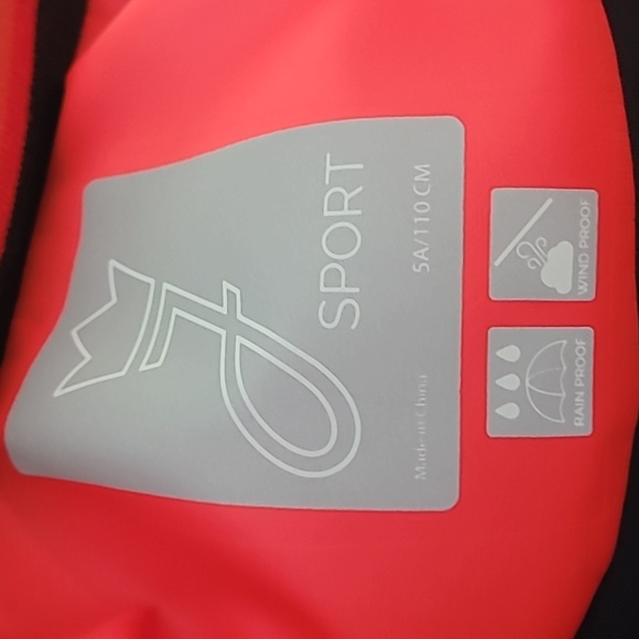 Jacadi Sport Red Raincoat size 5 - Picture 2 of 4